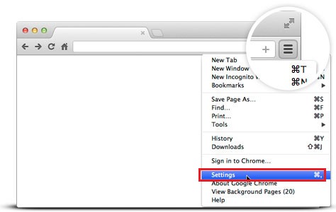 Eliminar cualquier administrador de búsqueda en Mac Chrome