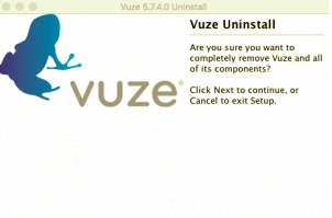 Desinstale Vuze en Mac usando su propio desinstalador