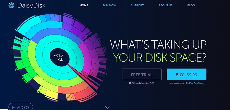 DaisyDisk ayuda a limpiar el espacio en disco en Mac