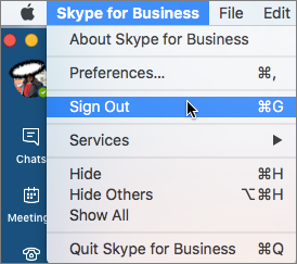 Borrar Skype Empresarial Mac