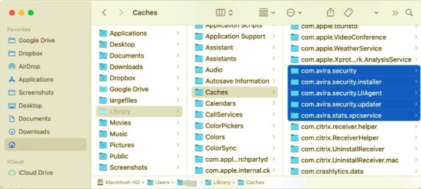 Desinstale Avira Antivirus en Mac con sus sobras