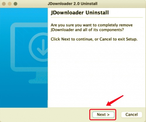 Desinstale JDownloader en Mac con su desinstalador