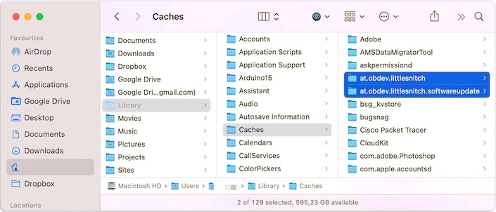 Eliminar todos los restos de Little Snitch en Mac