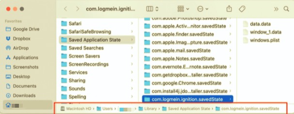 Eliminar manualmente LogMeIn de Mac con sus archivos asociados