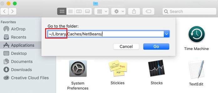 Eliminar archivos relacionados con NetBeans de Mac