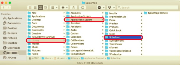 Desinstalar Splashtop en Mac con todos los archivos de soporte