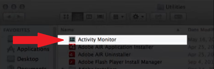 Haga doble clic en Monitor de actividad