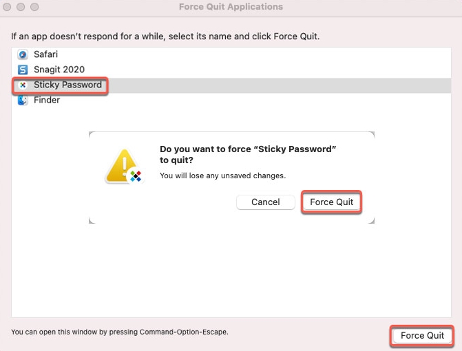 Eliminar Sticky Password de la computadora Mac