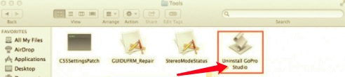 Desinstale GoPro Studio en Mac con su desinstalador