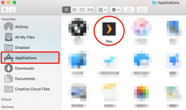 Desinstalar manualmente Plex en Mac