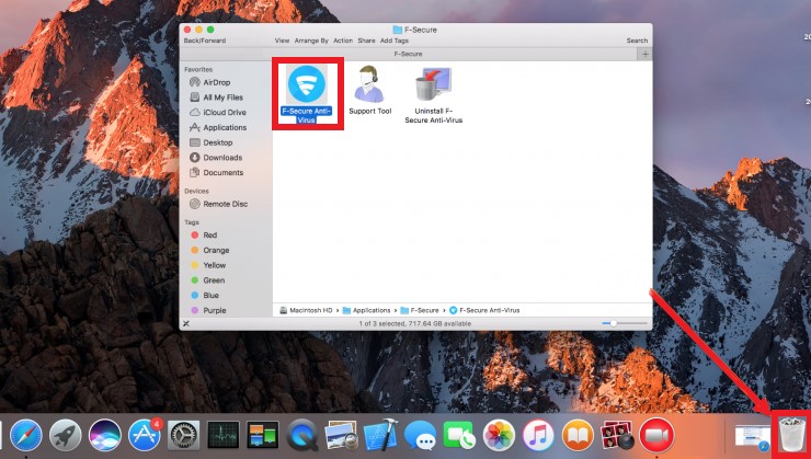 Desinstalar F-Secure en Mac manualmente