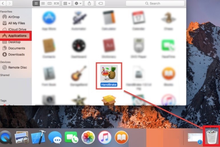 Desinstalar Handbrake en Mac manualmente