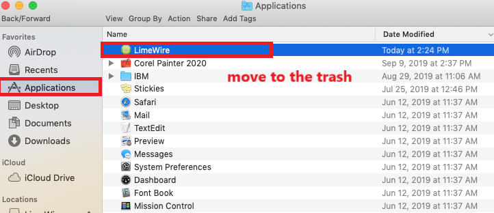 Desinstalar LimeWire en Mac manualmente