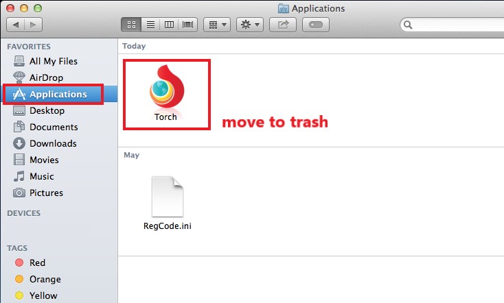 Desinstalar Torch Browser en Mac manualmente