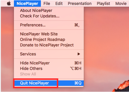 Pasos para desinstalar NicePlayer