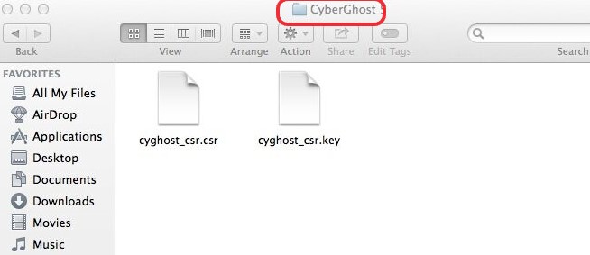 Eliminar archivos asociados con Cyberghost VPN