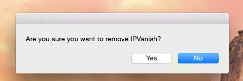 Desinstalar manualmente IPVanish en Mac