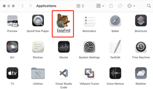 Desinstalar EasyFind manualmente en Mac