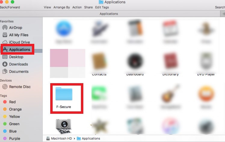 Desinstalar F-Secure en Mac de forma manual