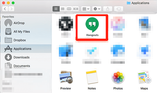 Desinstalar Hangouts en Mac manualmente