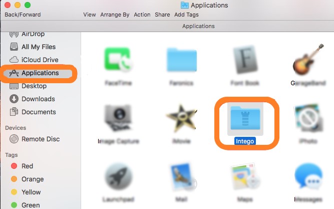 Desinstalar manualmente Intego en Mac