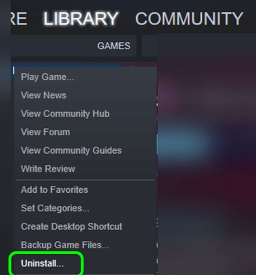 Desinstalar manualmente PUBG con Steam