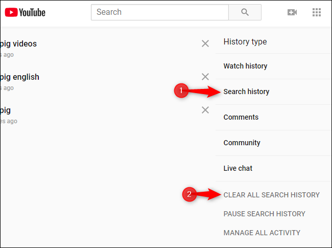 Eliminar el historial de reproducciones de YouTube