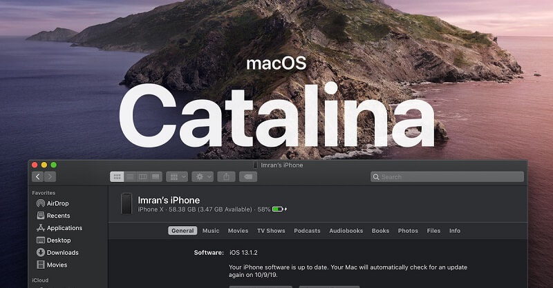 Sincroniza tu iPhone con MacOS Catalina