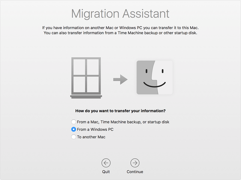 Transferir iTunes con el Asistente de migración