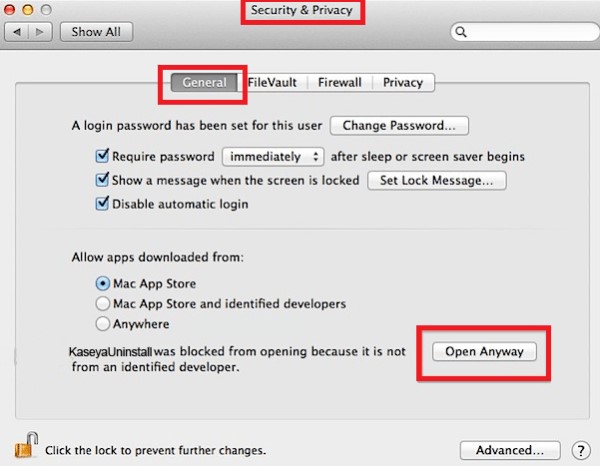 Desinstalar manualmente Kaseya en Mac