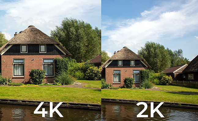 Resolución 2K vs. 4K