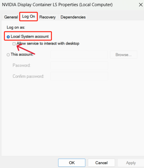 Revisar la configuración de telemetría de Nvidia