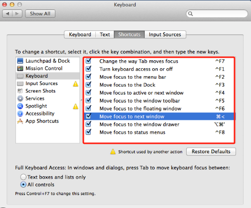 Reparar la captura de pantalla en Mac que no funciona a través de la configuración del teclado