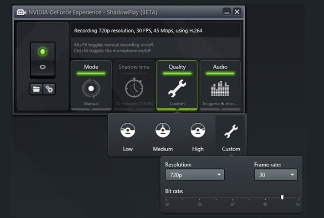 Grabar juegos en PC con NVIDIA