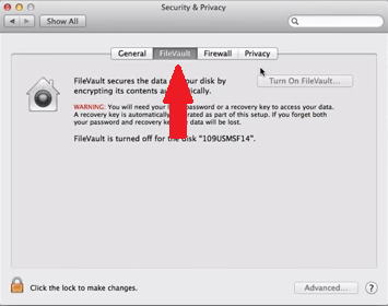 Acceso a FileVault