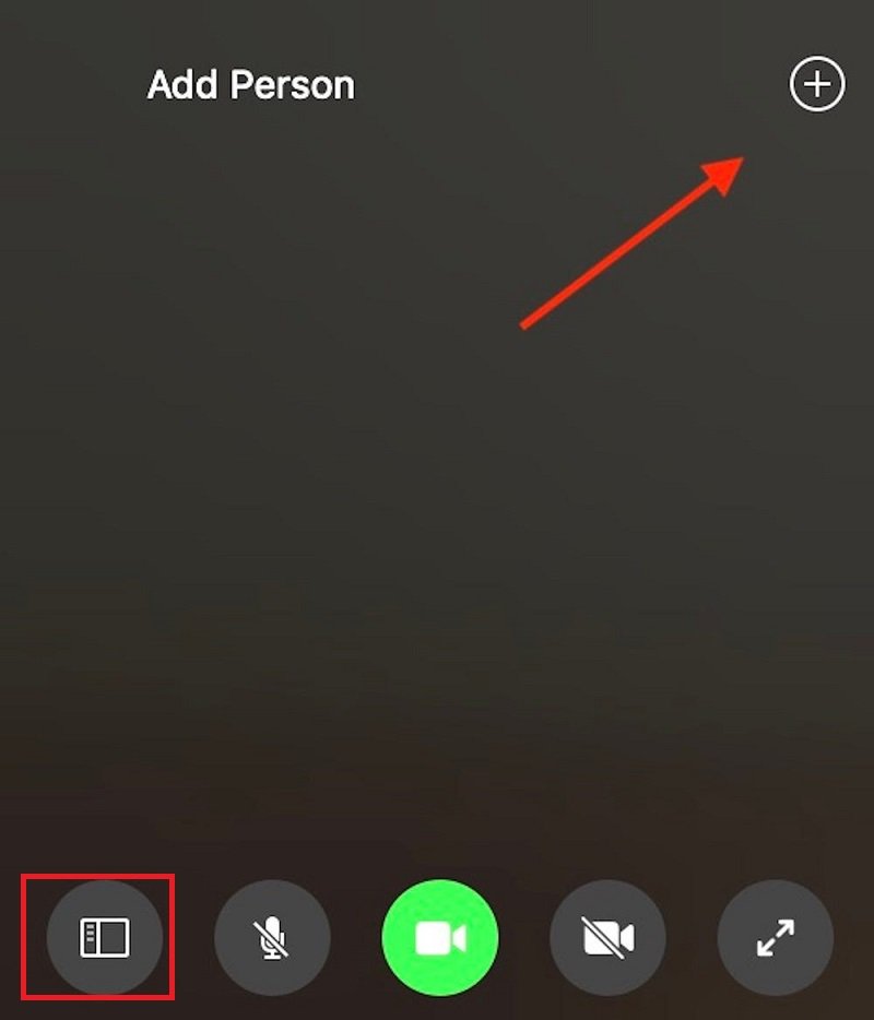 Agregar otra persona en FaceTime grupal en Mac