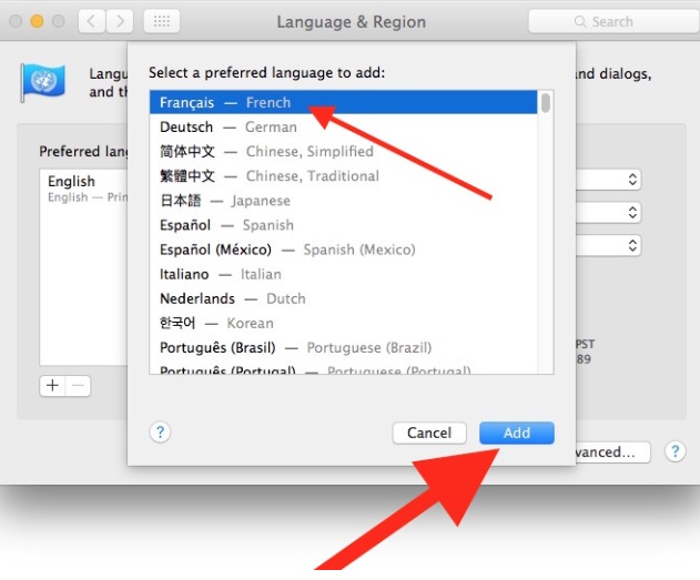 Seleccionar y cambiar idioma en Mac