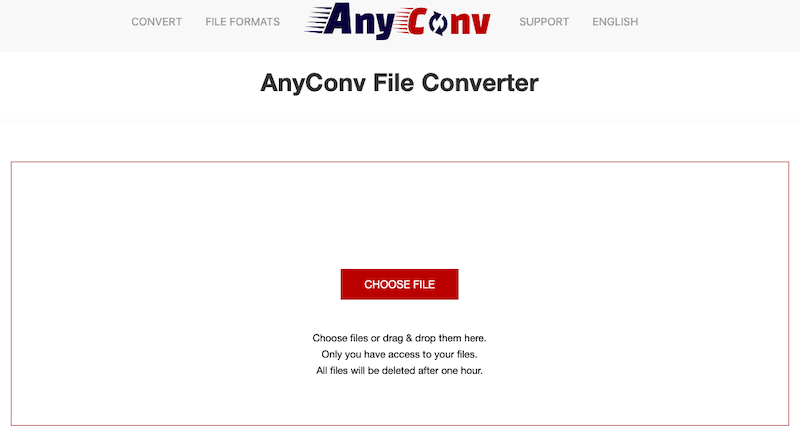 Visite AnyCOnv.com para convertir MKV a M4A