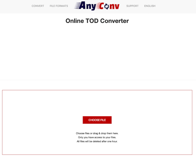 AnyConv: Convertidor TOD en línea