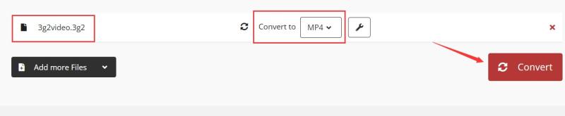 Convierta 3G2 a MP4 en línea gratis
