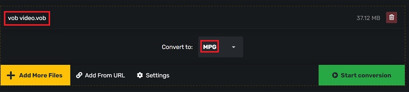 Convierte VOB a MPG gratis