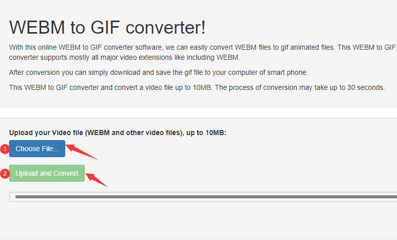 EasyOnlineConverter WebM a GIF Converter