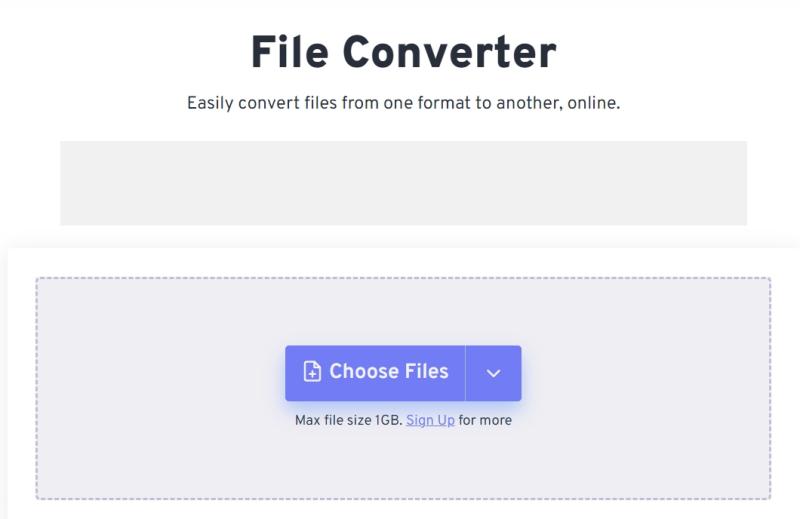 Use Freeconvert para convertir TS a MP3