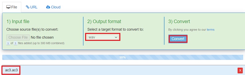 Convierta AC3 en WAV con herramientas en línea