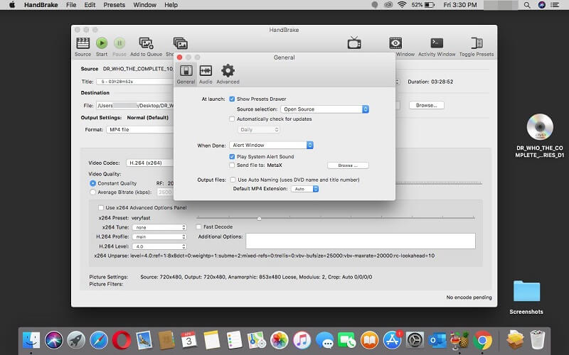 Extraiga sus DVD a una computadora Mac usando HandBrake