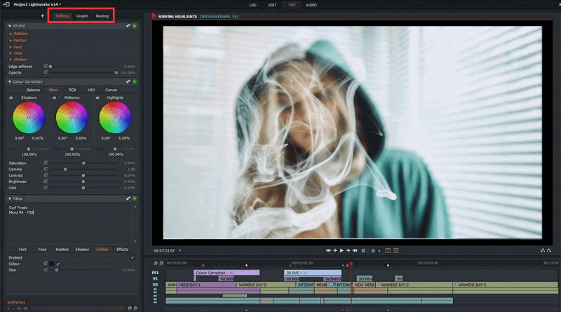 Editor de video Lightworks MP4