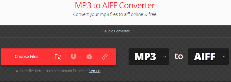 MP3 a AIFF Convertio