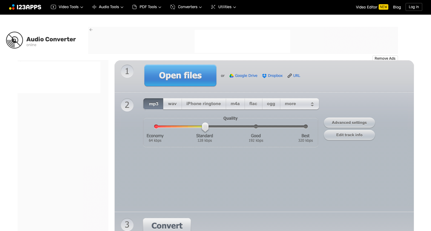 Convertidor M4A en línea-Audio-Converter.com