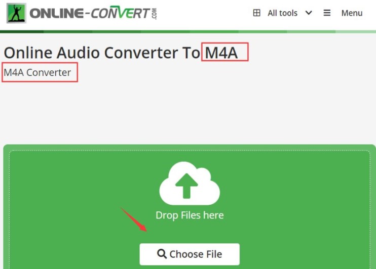 Convertir AIFF a M4A en línea