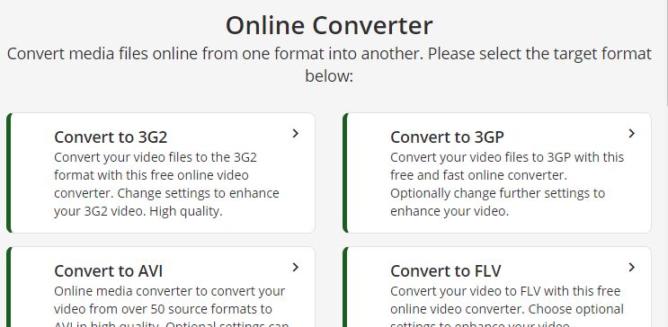 Convertir MP4 a DivX en línea